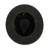 Michael Jackson HIStory World Tour stage-worn black felt fedora by Bollman, Medium, with the King of Pop's name stamped inside in gold.