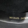 Michael Jackson HIStory World Tour stage-worn black felt fedora by Bollman, Medium, with the King of Pop's name stamped inside in gold.
