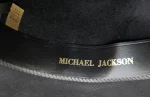 Michael Jackson HIStory World Tour stage-worn black felt fedora by Bollman, Medium, with the King of Pop's name stamped inside in gold.