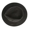 Michael Jackson HIStory World Tour stage-worn black felt fedora by Bollman, Medium, with the King of Pop's name stamped inside in gold.