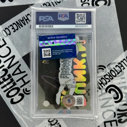 Shaquille O'Neal Signed Card Dunk 'N Go-Nuts PSA9, Rare trading card signed by Los Angeles Lakers basketball player Shaq in 1998